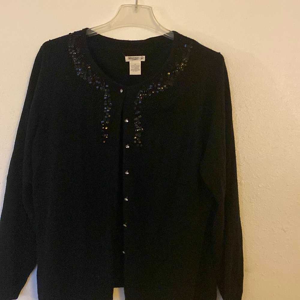 Black long sleeve sweater